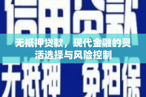 太谷无抵押贷款，现代金融的灵活选择与风险控制