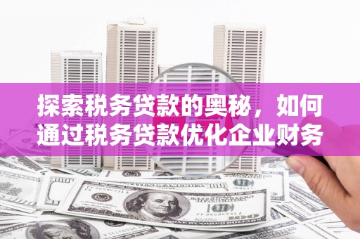 太谷探索税务贷款的奥秘，如何通过税务贷款优化企业财务