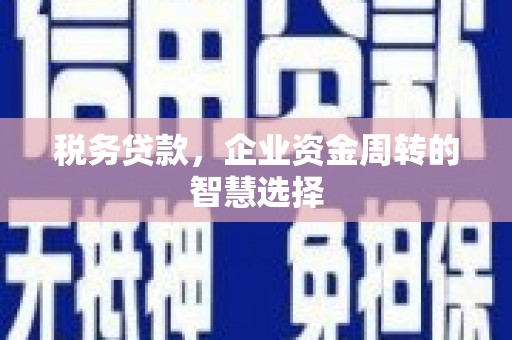 太谷税务贷款，企业资金周转的智慧选择